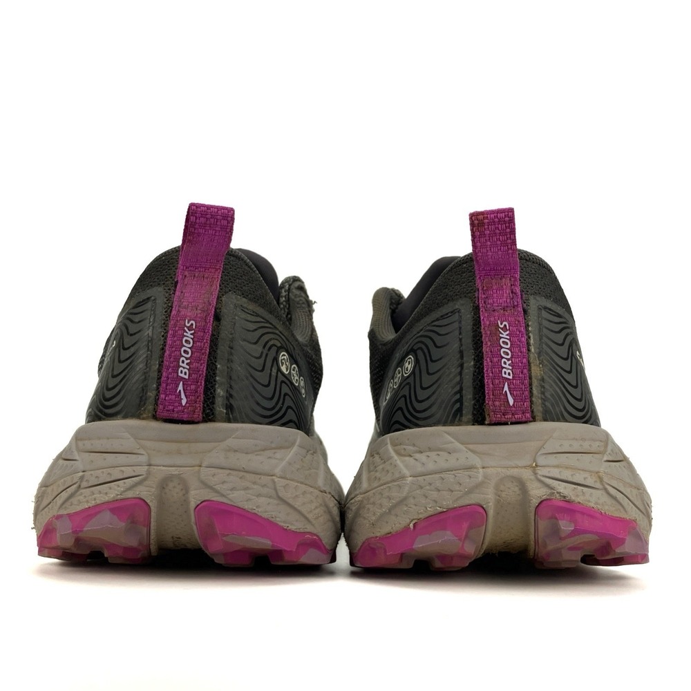 Brooks Cascadia 17 Trail Shoe - Women Size 7.5 'Oyster/Blackened Pearl/Purple' - Picture 5 of 15